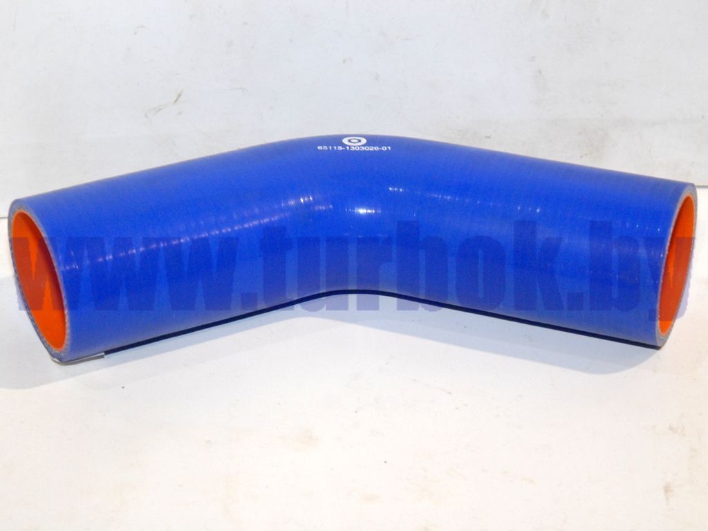Шланг отводящий (патрубок радиатора нижний,L=290,D=60) силикон синий