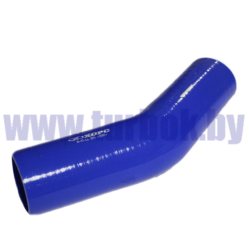Шланг отводящий (патрубок радиатора нижний,L=290,D=60) силикон синий