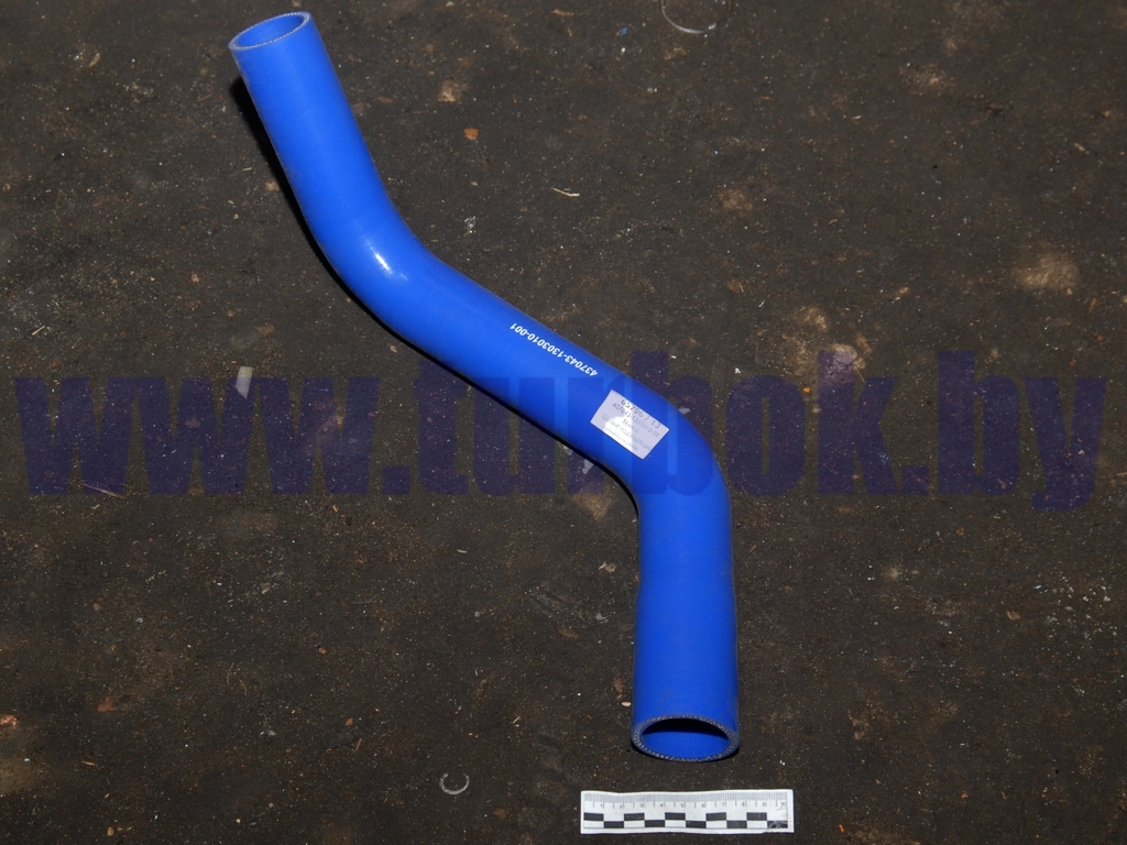 Шланг подводящий (патрубок радиатора верхний) синий силикон